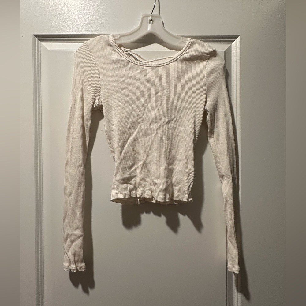 Long sleeve crop top
